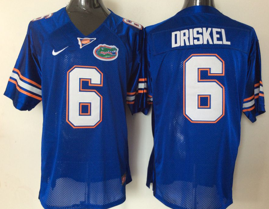 NCAA Men Florida Gators Blue #6 driskel